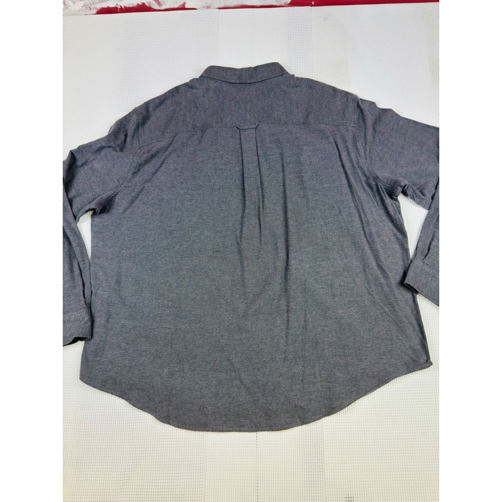 Chaps Mens 2XB Charcoal Grey Stretch Button Down Shirt Big & Tall NEW - Picture 6 of 13